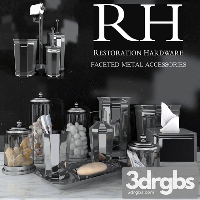 Rh Faceted Metal Accessories