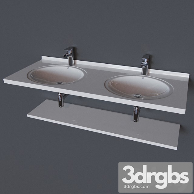 Bathroom Sink Tsolor Style Prima 140