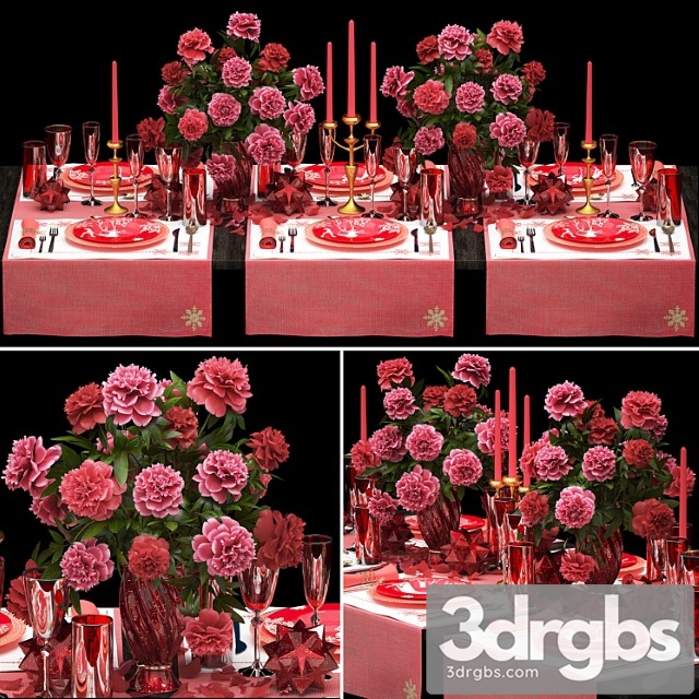 Table setting 5. zara home. appliances, tablecloth, decor, bouquet of flowers, peonies, glass, vase, luxury decor, table decoration, cutlery, candles, stylish, festive, solemn