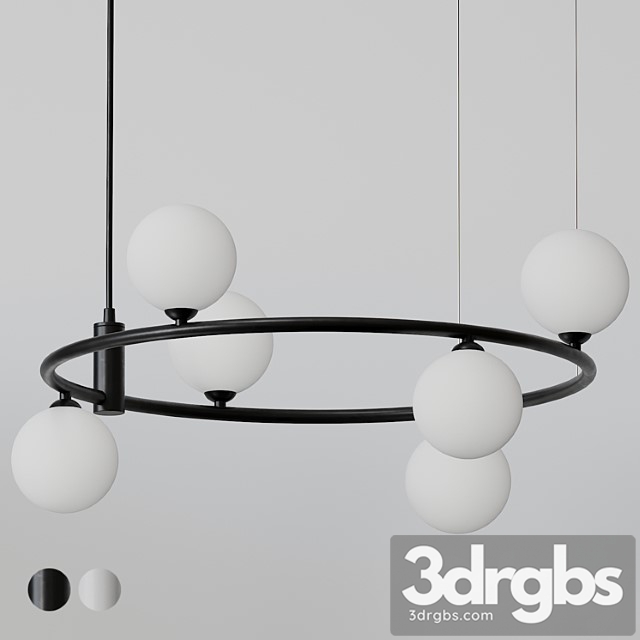 Maytoni Modern Pendant Ring Light Black And White