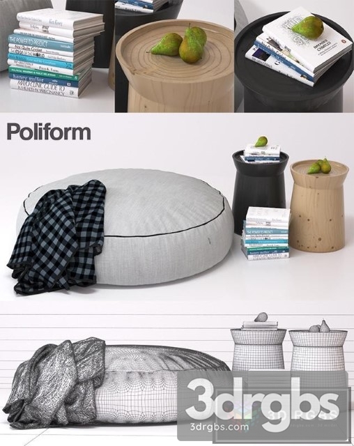 Poliform Fabric Pouf