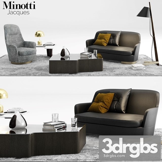 Minotti jacques sofa set 01 2