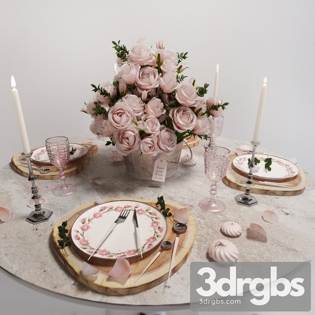 Table Setting Roses