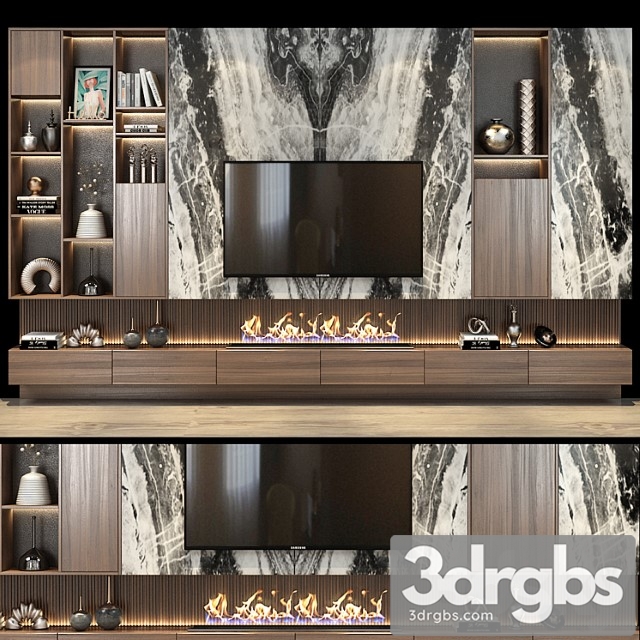 Tv shelf set 318