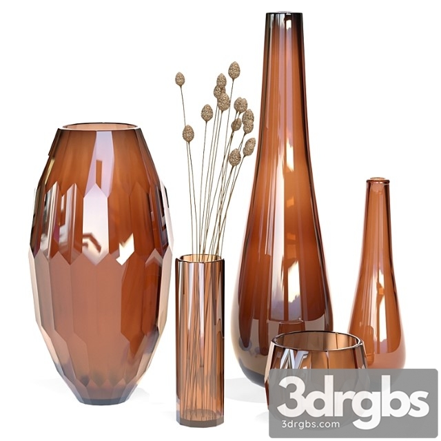 Klassik Studio Vases Amber Set