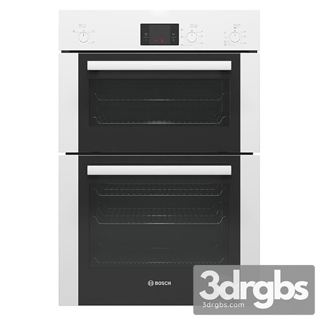 Double White Oven Bosch Series6 Nbt13b221b