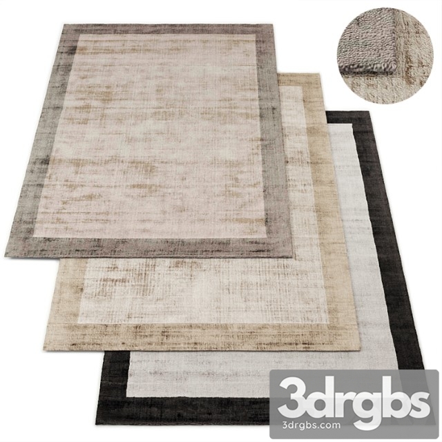 Viscose rug nova border collection