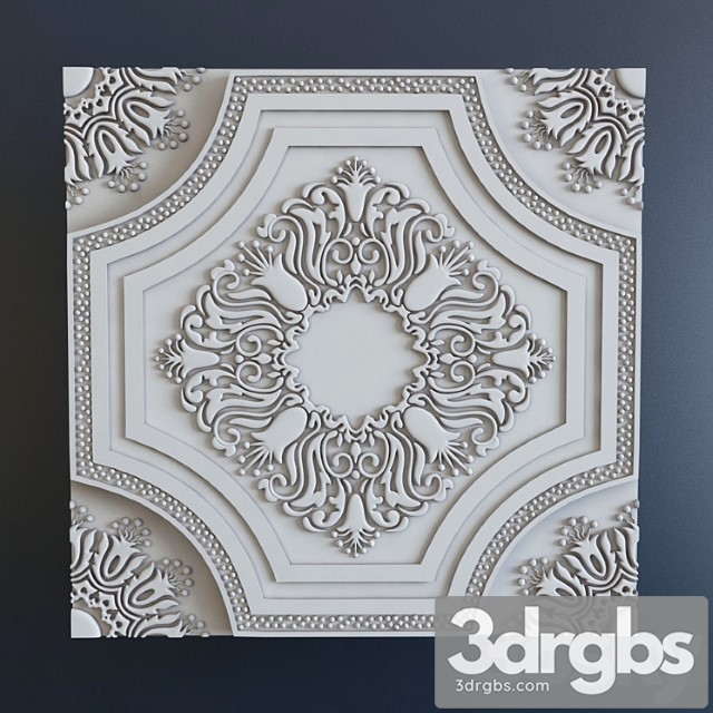 Decorative plaster 3d panel 2323