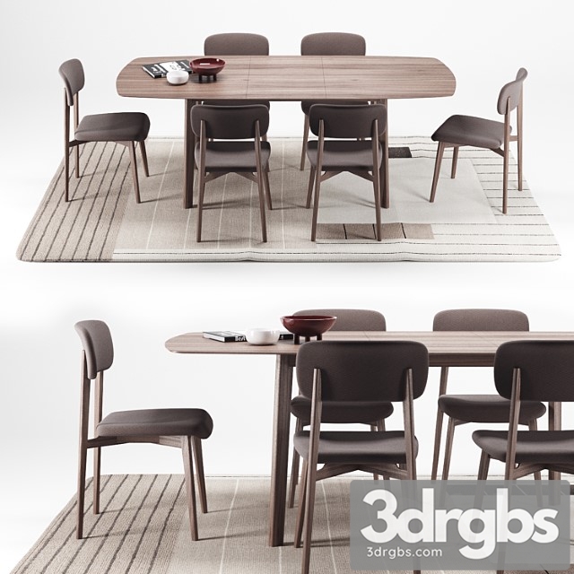 Calligaris cream table + stockholm chair 2