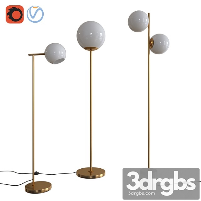 West Elm Floor Lamps Set 02