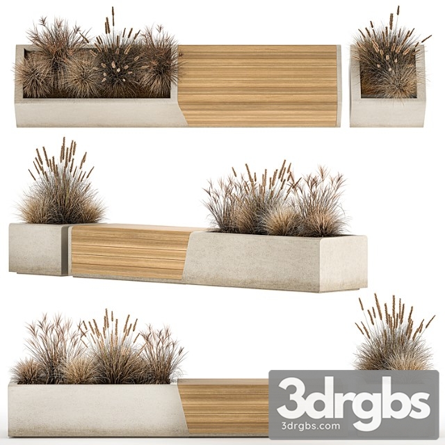 Bench Flower Bed For an Urban Environment