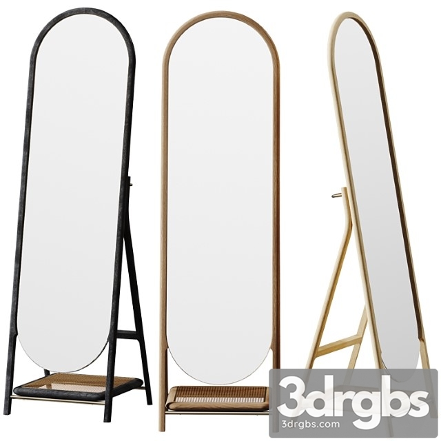 Rattan freestanding mirror by john lewis