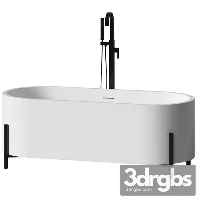 Milano freestanding solid surface bathtub by riluxa