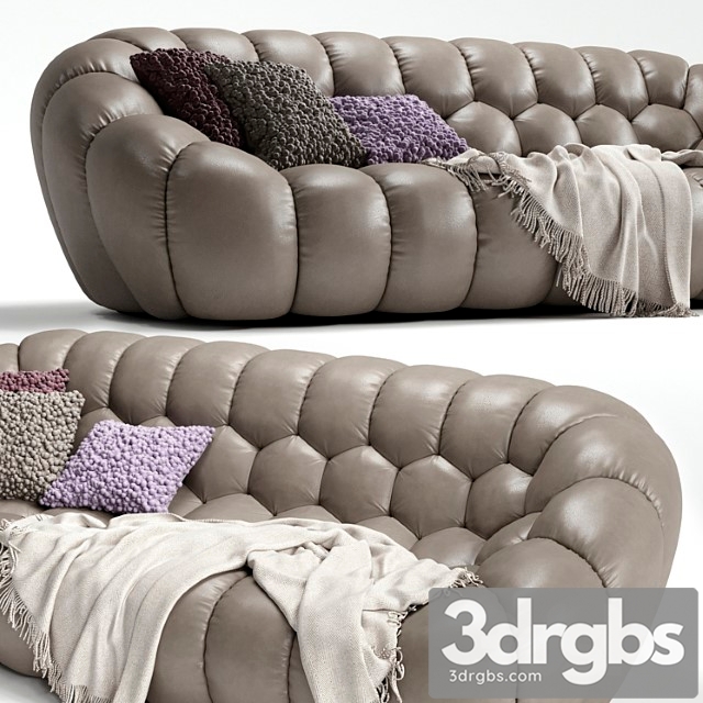 Bubble cuir sofa 4 seats roche bobois 2