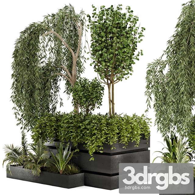 Outdoor garden set bush and tree - garden set 48