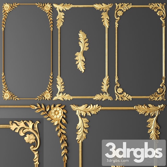 Stucco Decor Gold Luxury