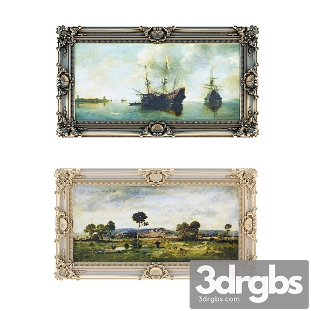 Classic baguette, a frame for framing paintings and mirrors