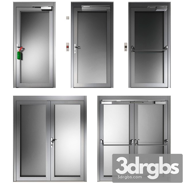 Metal Hinged Fire Doors Metal Swinging Fire Doors 4