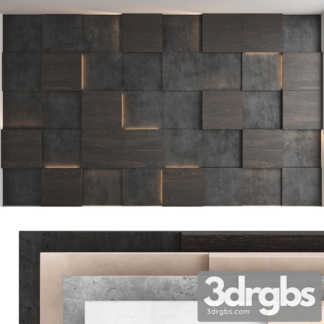 Decorative wall panel set 54