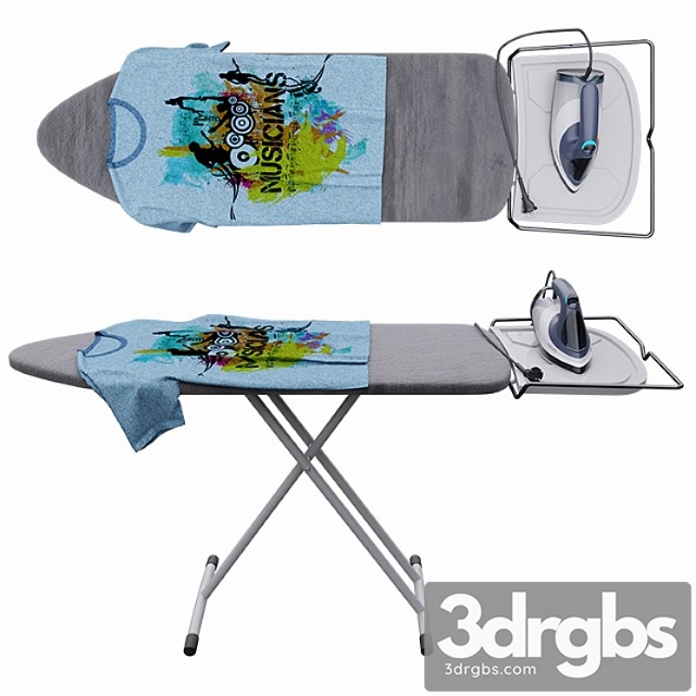 Iron and ironing board