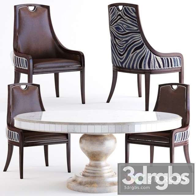 Massoud Markham Leather Dining Chair