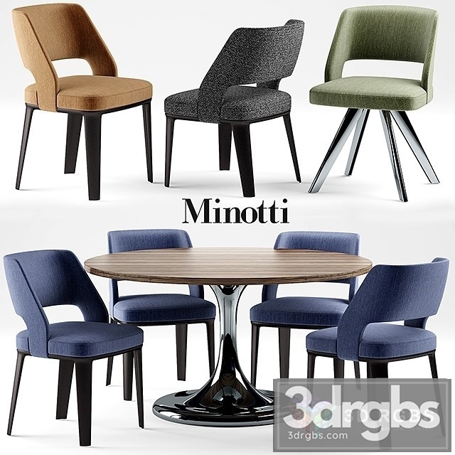 Minotti Neto Table Owens Chair