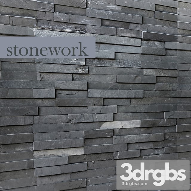 Decorative Stone Wall Decor Wild Black Slate In Loft Style Tiles