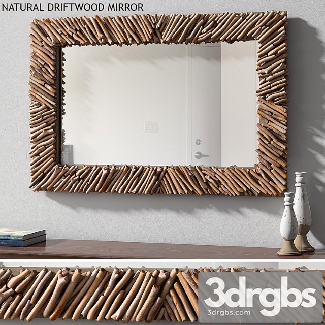 Pottery Barn Natural Driftwood Mirror