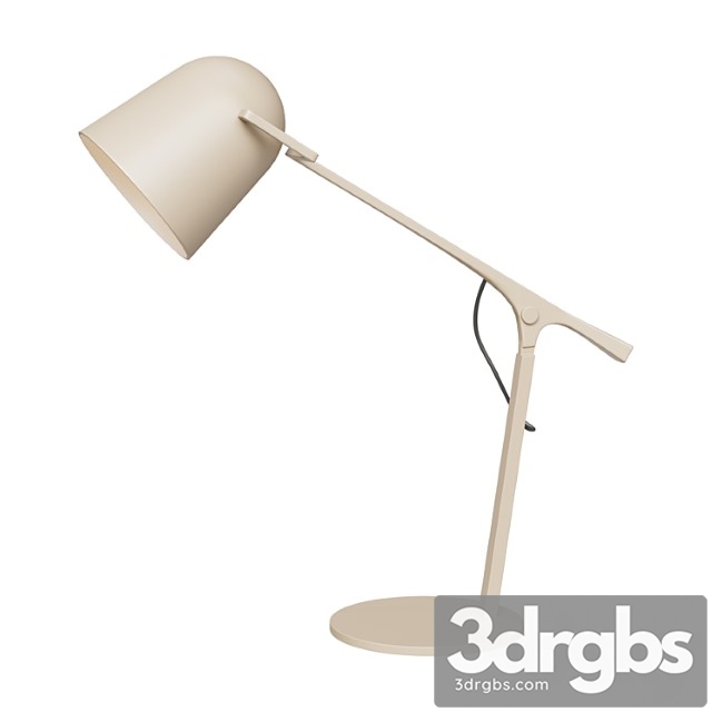 Minimal Beige Iron Desk Lamp