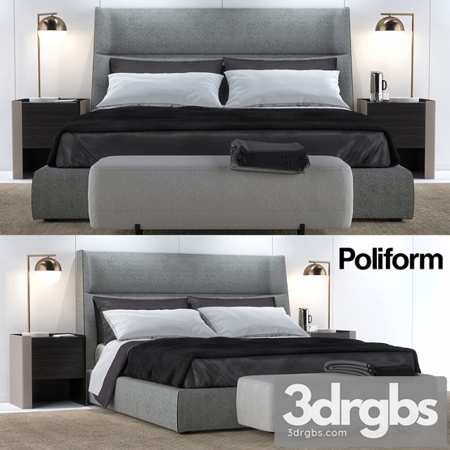 Bed poliform chloe letto 2