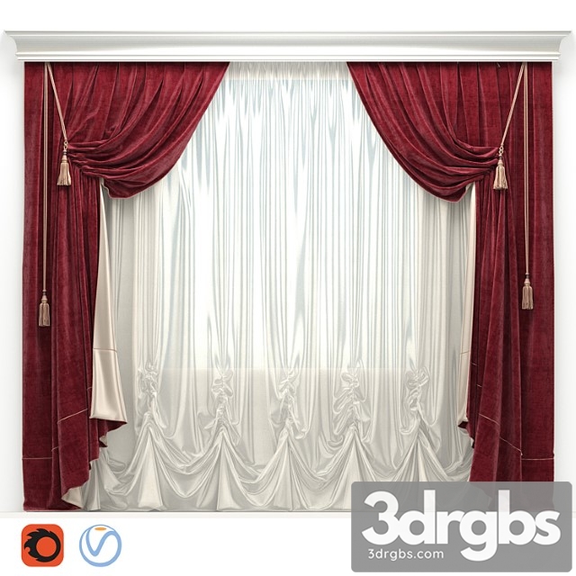 Curtain Velvet With Tassels 01