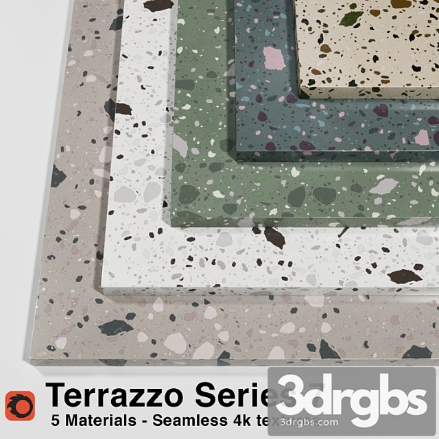 Terrazzo - series 7 (5 seamless materials)