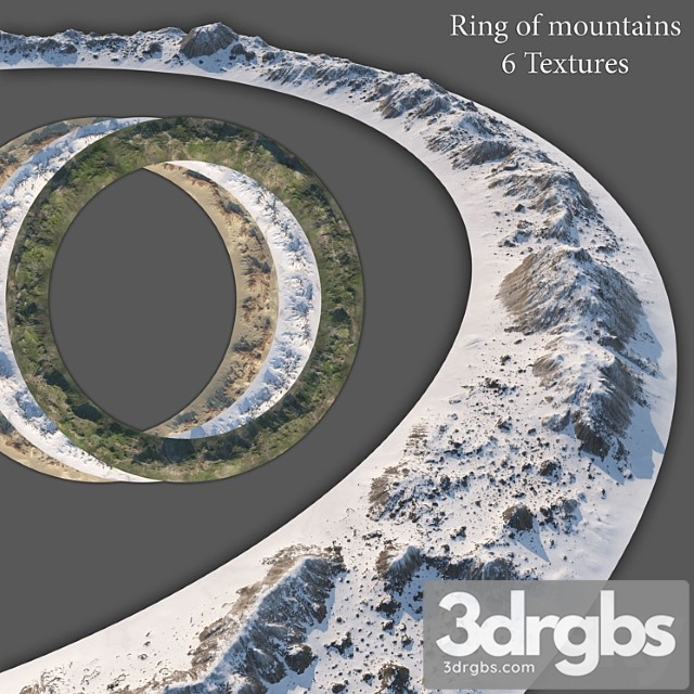 Ring of mountains + 6 textures