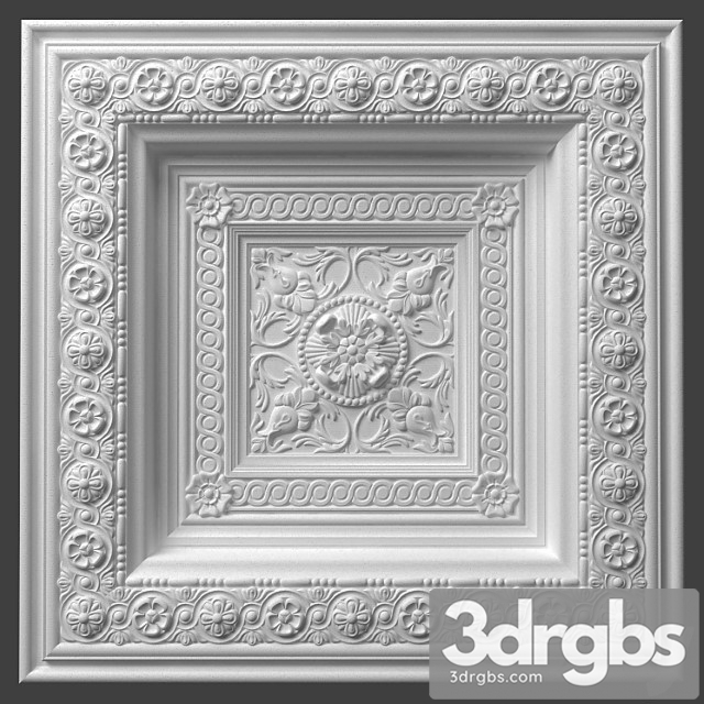 Decorative plaster Caisson №1451 (2)