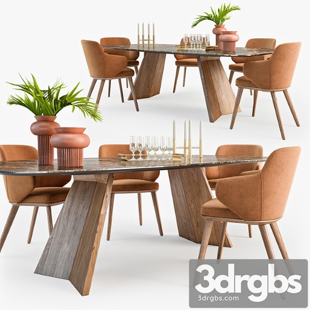 Calligaris foyer armchair icaro table set01