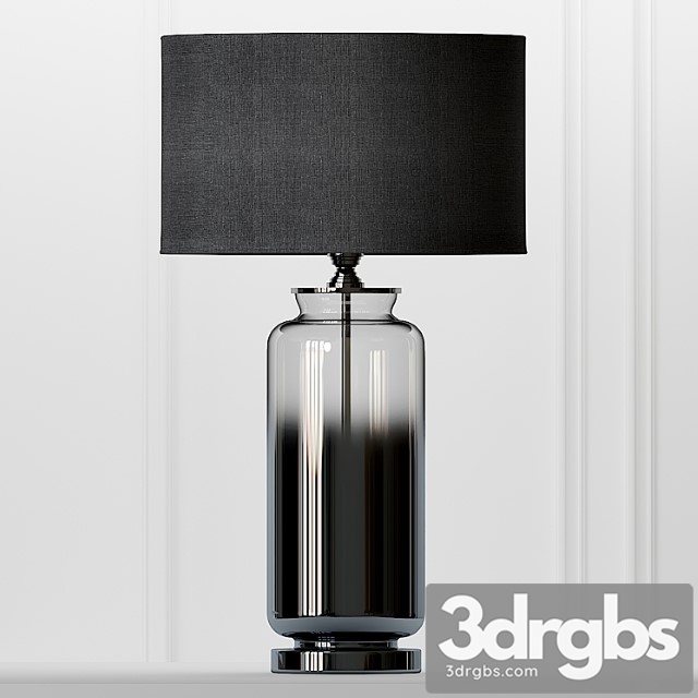 Cox & cox gray smoke glass table lamp