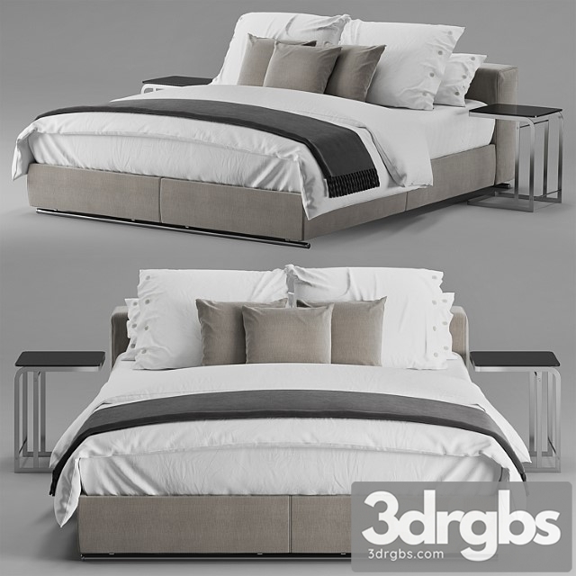 Flexform groundpiece slim bed 2