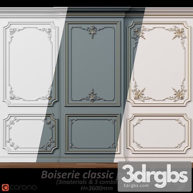 Wall Molding 5 Boiserie Classic Panels