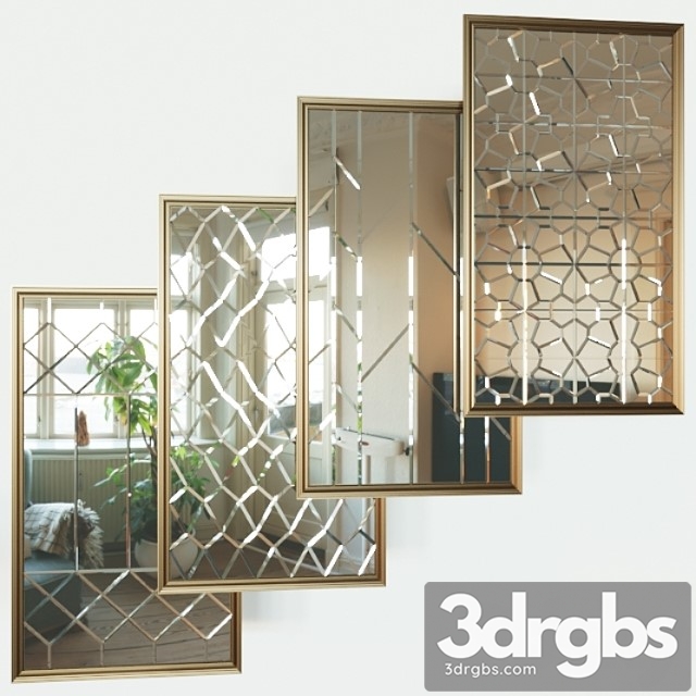 Decorative mirror tiles