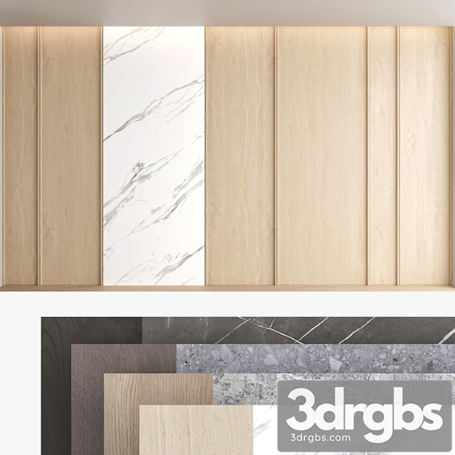 Decorative wall panel set 63