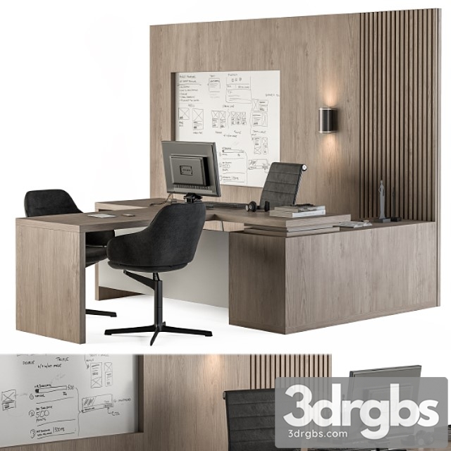 Office Furniture Manager Set Table With Whiteboard 38