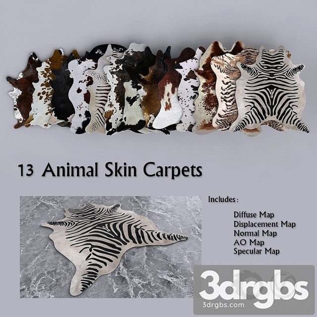 PBR Animal Skin Carpets Set