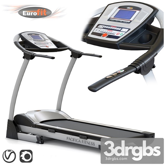 Treadmill eurofit pacifica fitness. training apparatus