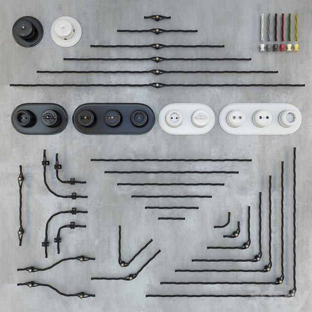 Designer Wiring Retro Sockets Switches