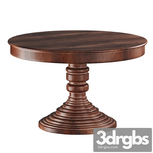 Round Dining Table In Classic Style