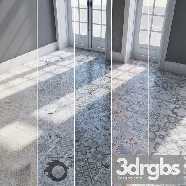 Decorative Patterned Floor Tiles