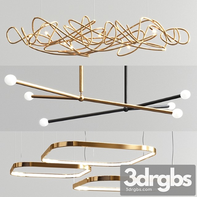 Apparatus doodle ring chandelier - 3 type