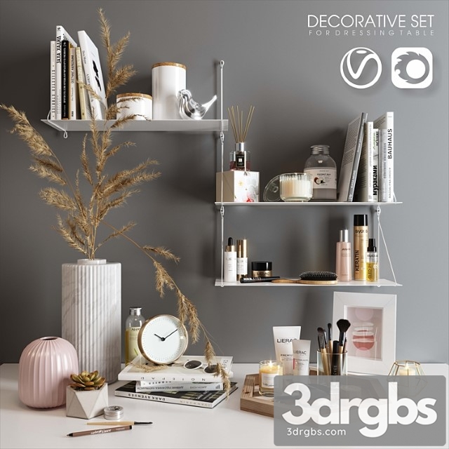 Decorative Set For Dressing Table