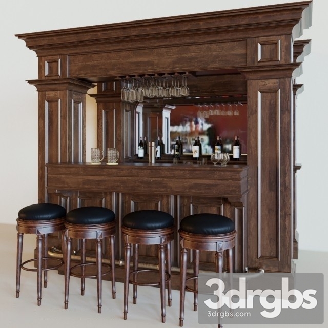 Wooden Home Bar