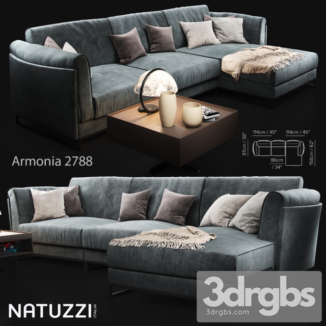 Armonia 288 Natuzzi Sofa